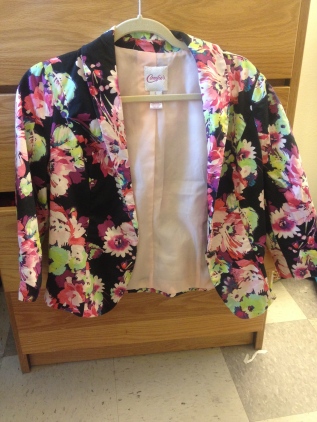 Black floral jacket from Candies', Kohl's