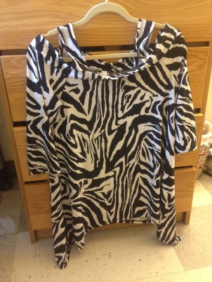 Zebra print tunic