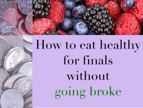 how to eat healthy for finals without going broke